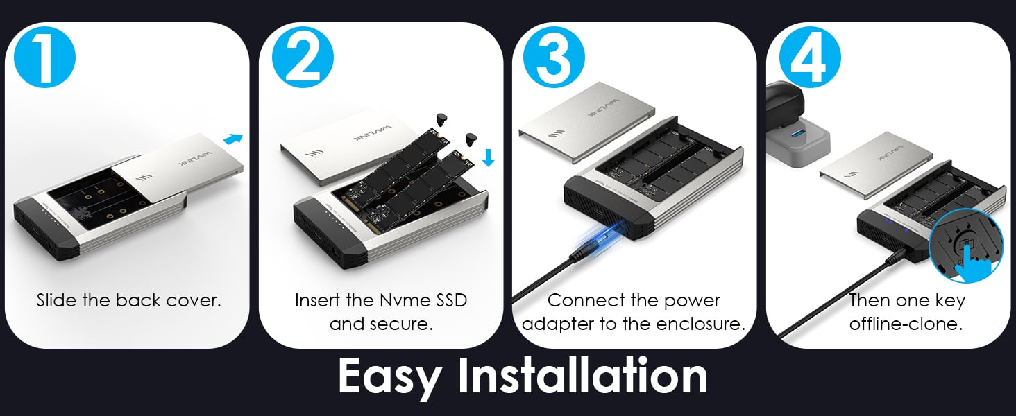 M.2 SSD Hard Drives Enclosure