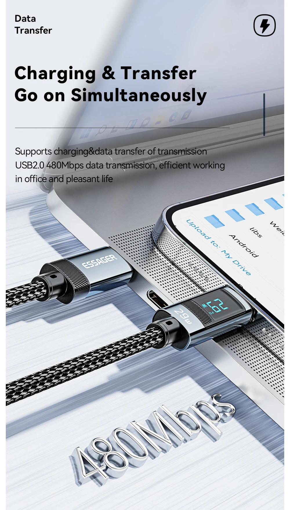 USB C to Lightning Cable