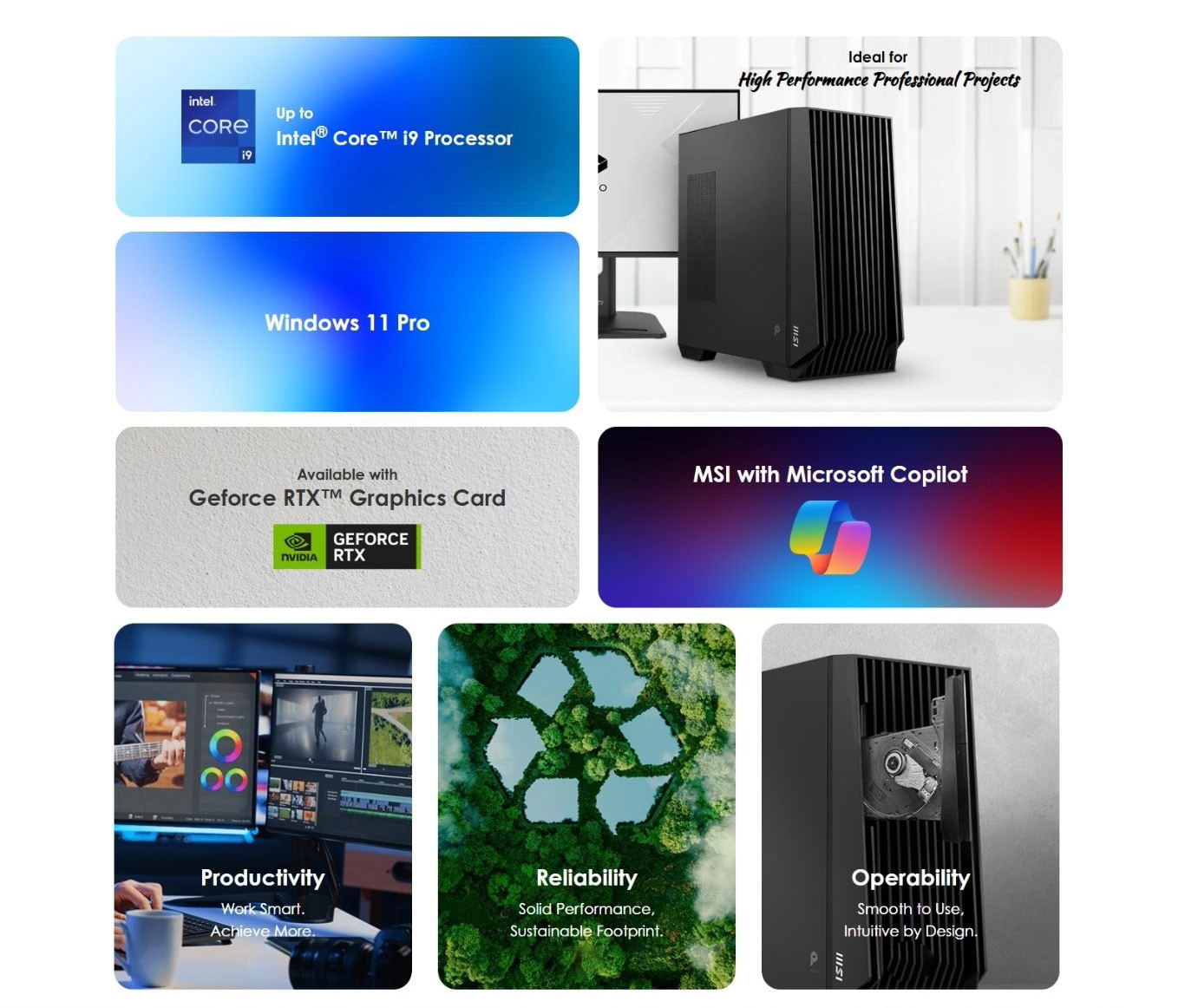 MSI PRO DP400 AI Business Desktop 