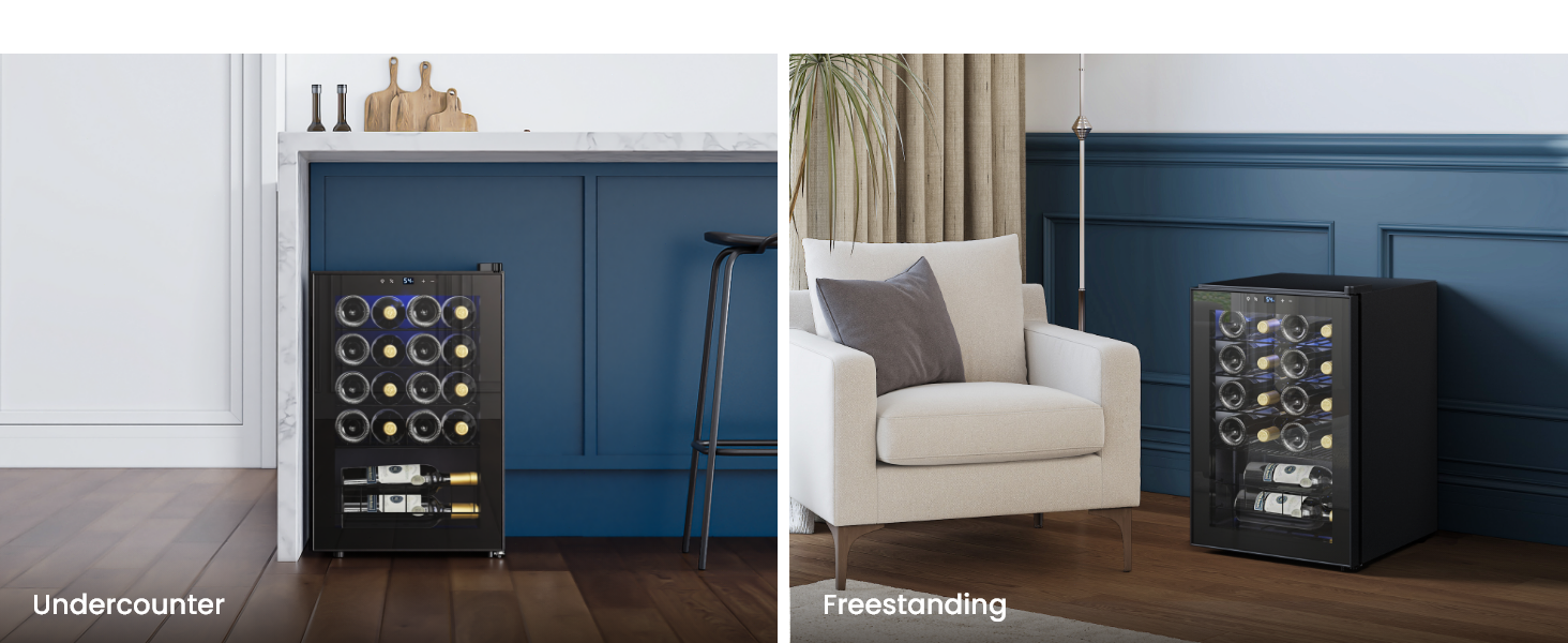 freestanding/undercounter installation