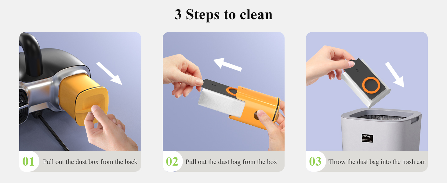 steps to clean