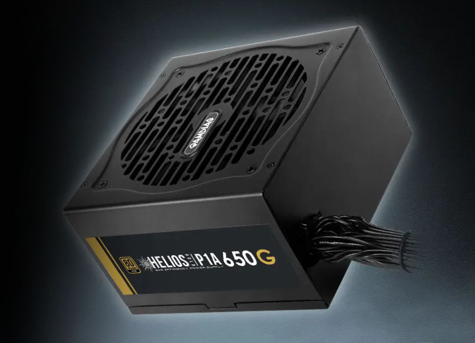 GAMDIAS ATLAS E5M GPU-Airflow Micro-ATX Case & HELIOS P1-650G 650W 80+ Gold PSU Combo Starter Kit