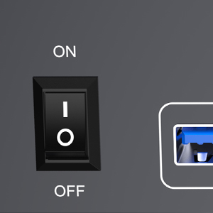 Provide DC 12V Power Adapter to Power the KVM