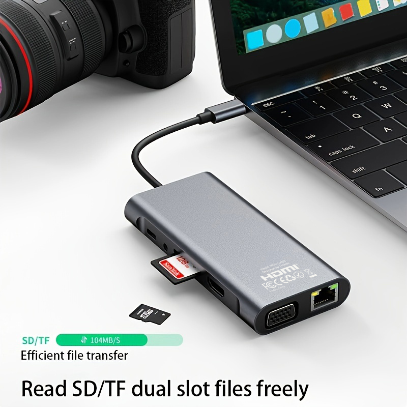MOKiN 11-in-1 USB C Docking Station, 100W PD Adapter with HDMI, VGA ...
