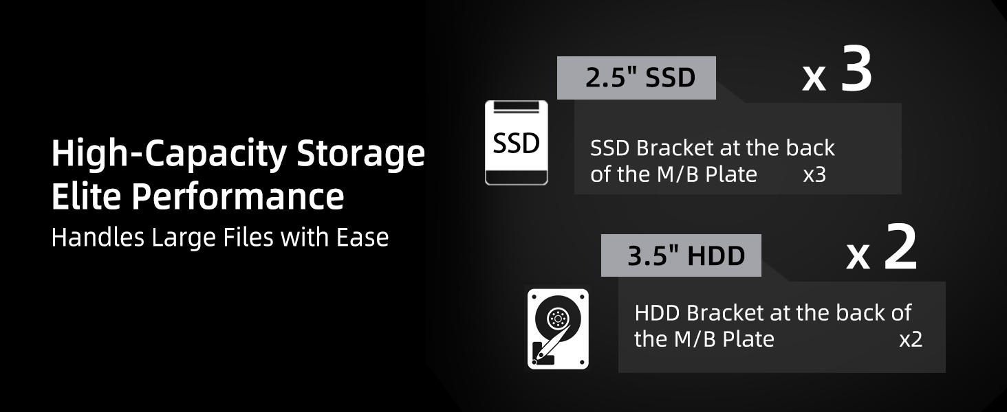 Rosewill ACA503B ATX Mid-Tower PC Gaming Case 9