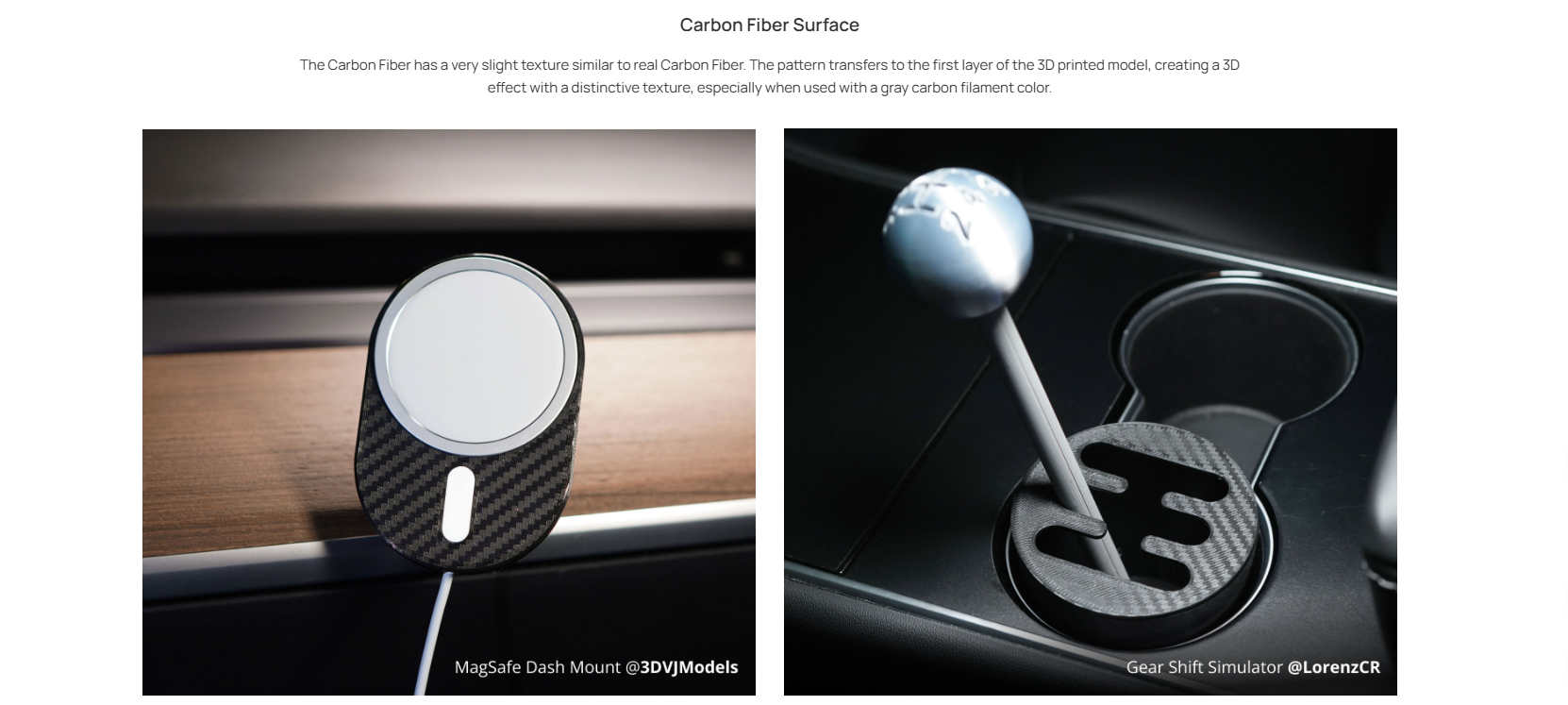 Carbon Fiber Surface