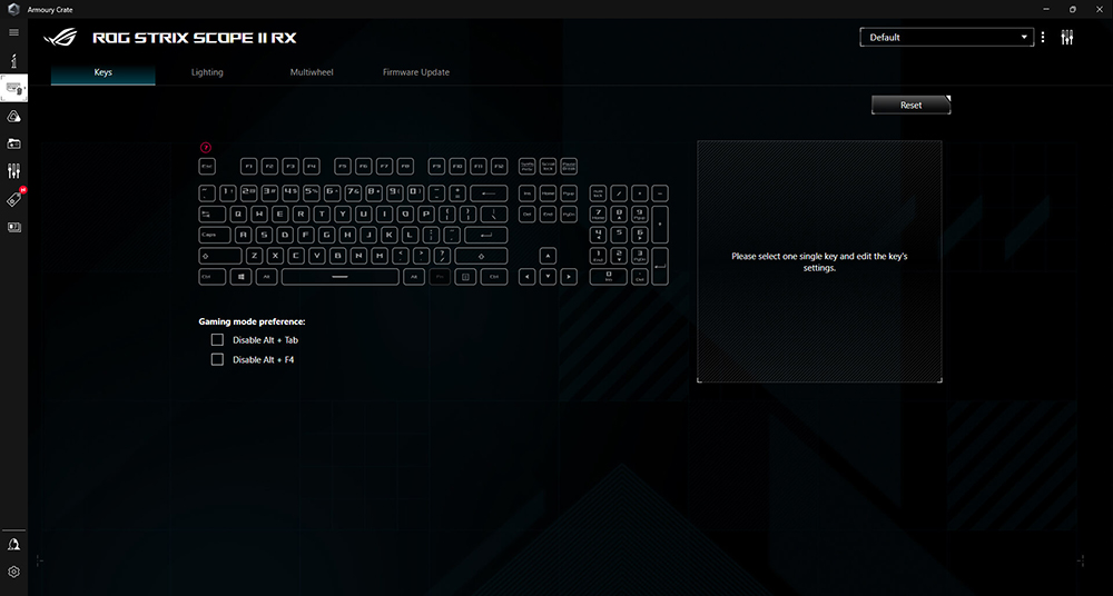 ASUS ROG Strix Scope II RX Gaming Keyboard