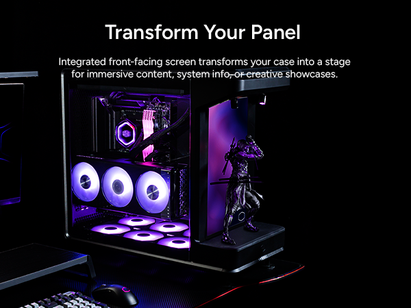  Cooler Master MasterFrame 360 Stage LCD ATX Mid-Tower PC Case