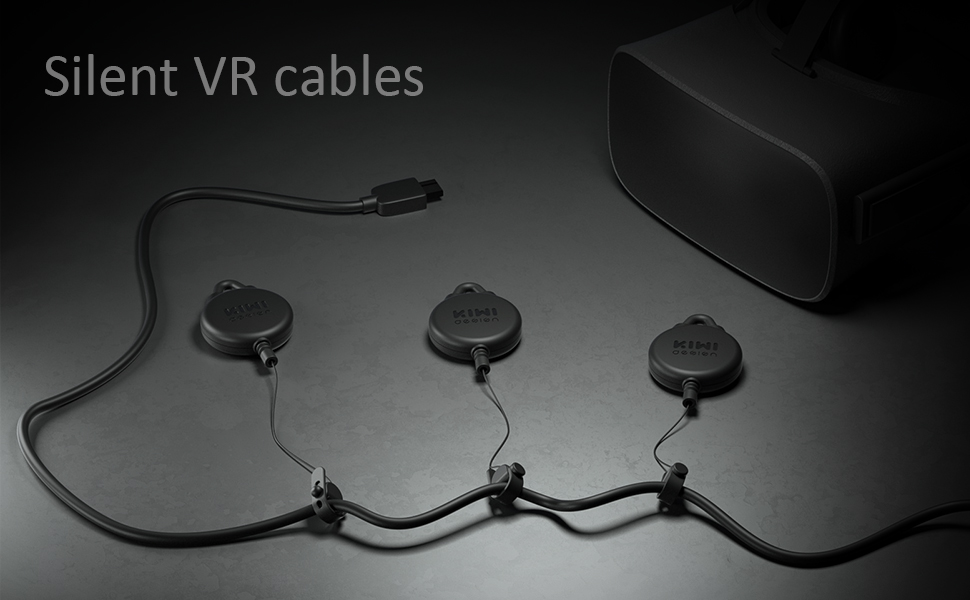 design VR Cable Management for Oculus Quest 2 Link Cable, 6 Packs VR Pulley System for Oculus Quest/Rift S/Valve Index/HTC Vive/Vive Pro/HP Reverb Accessories(Black) VR Accessories -