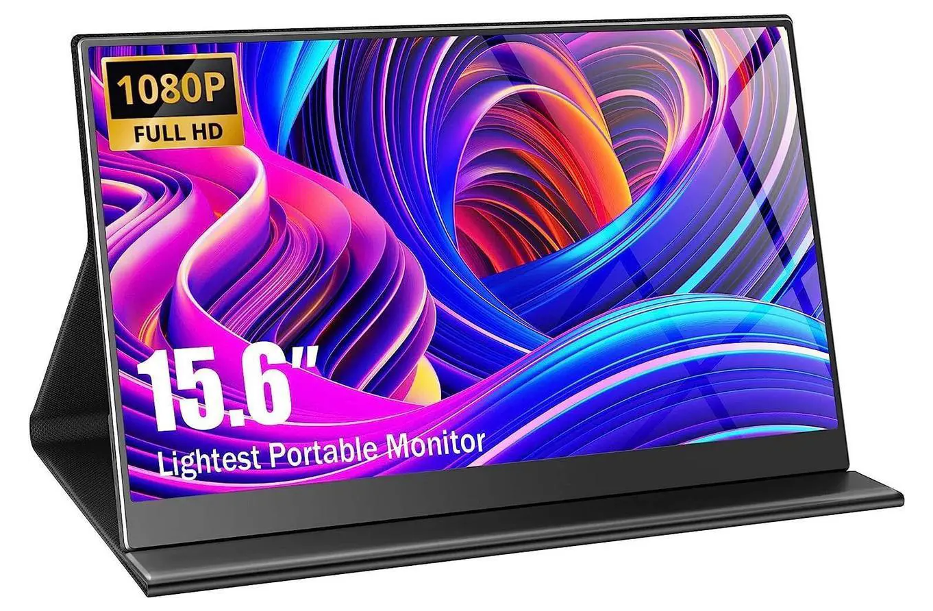 15.6'' 1080P FHD IPS Display USB-C HDMI Portable Monitor