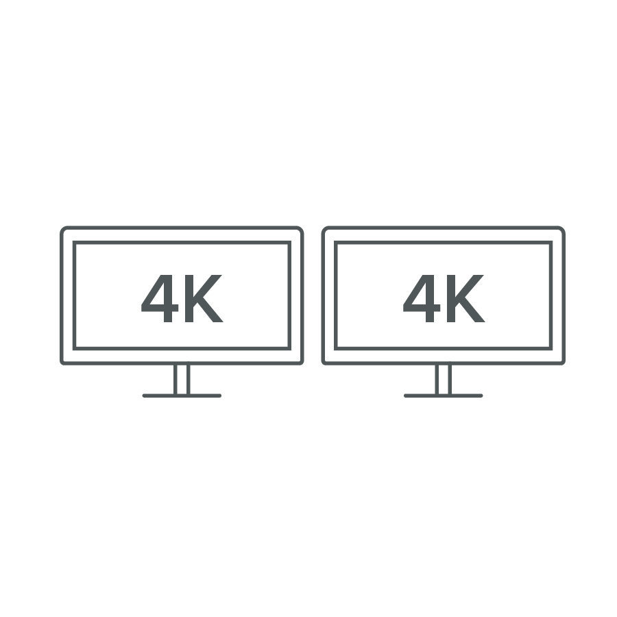 dual 4K screens