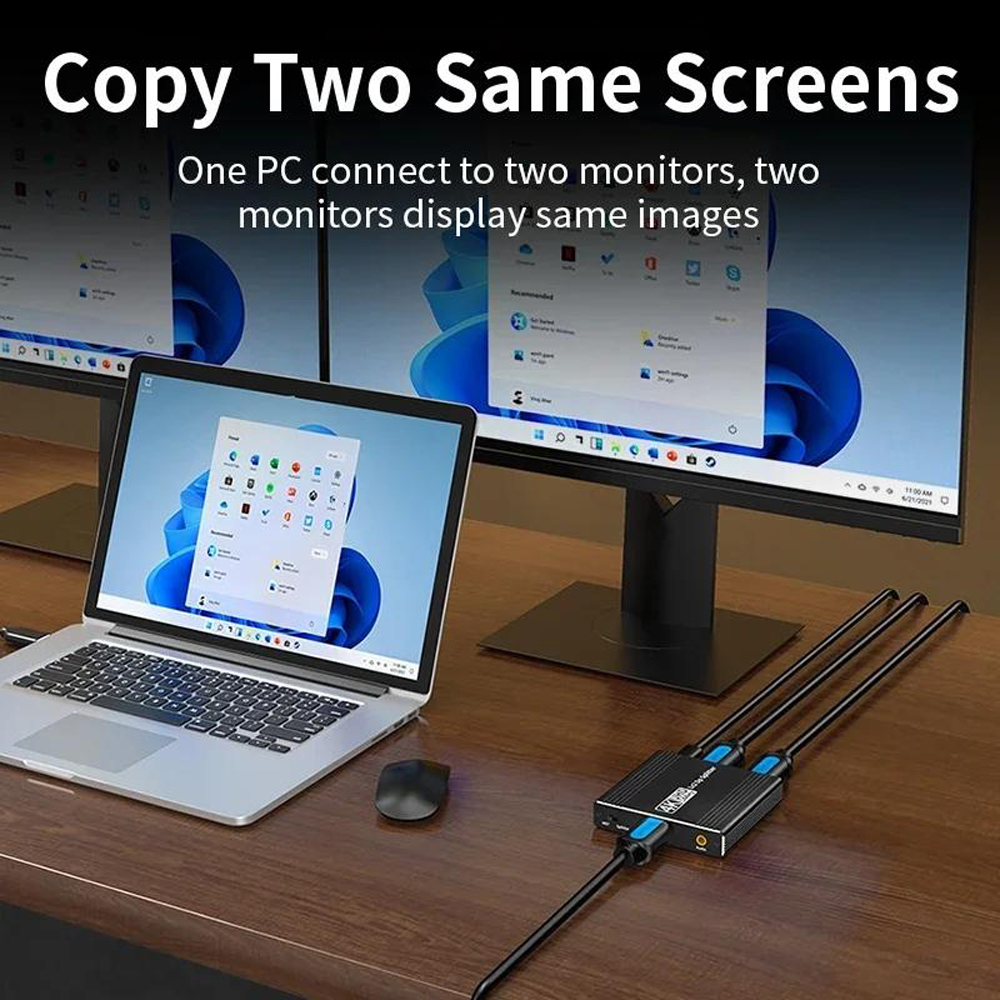 DisplayPort to Dual DisplayPort Adapter