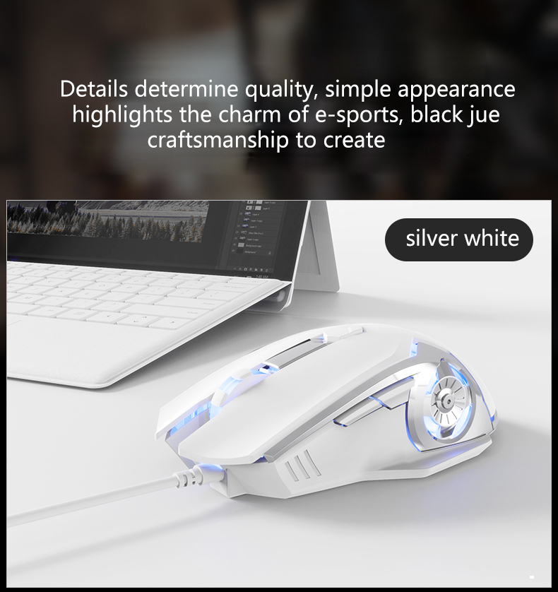 AJAZZ AJ120 USB Wired Gaming Mouse Backlit 6 buttons 8000 DPI Macro ...