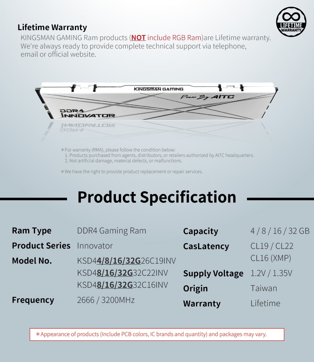 DDR4, 16GB, UDIMM, XMP, GAMING