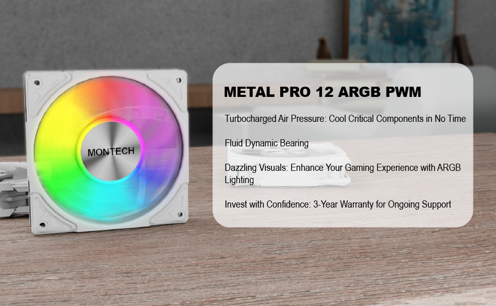 Metal PRO 12 ARGB PWM White