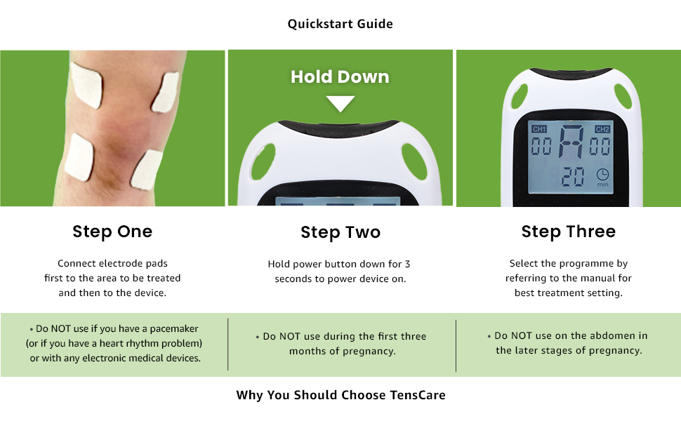 TensCare Perfect EMS for Muscle Toning and Pain Relief - Tens and EMS