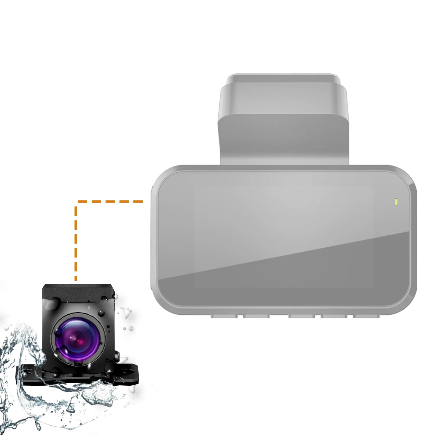 REXING V5C Dash Cam Front 4K UHD 3840x216030fps & 1080p Cabin Camera w