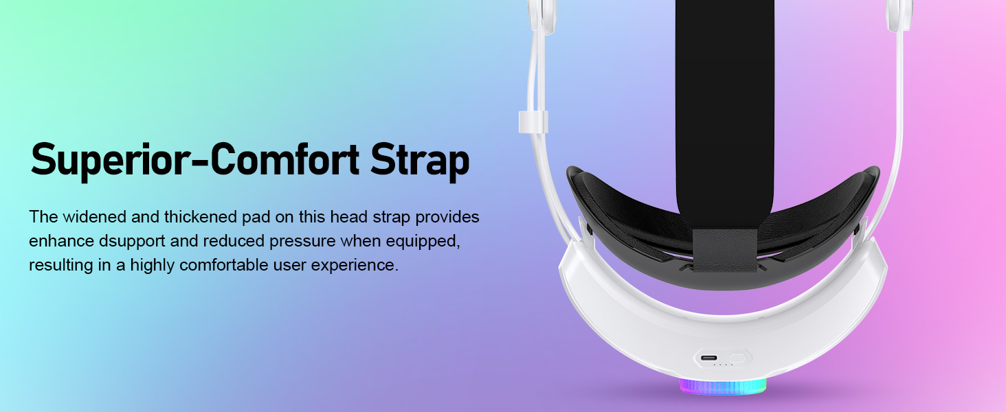 RGB Head Strap with Battery for Quest 3S/Quest 3