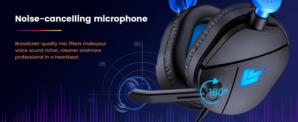 Gaming Headphones with ENC Mic