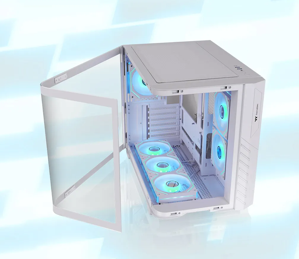 Thermaltake Vision 330 CR ARGB Snow Mid Tower Computer Case