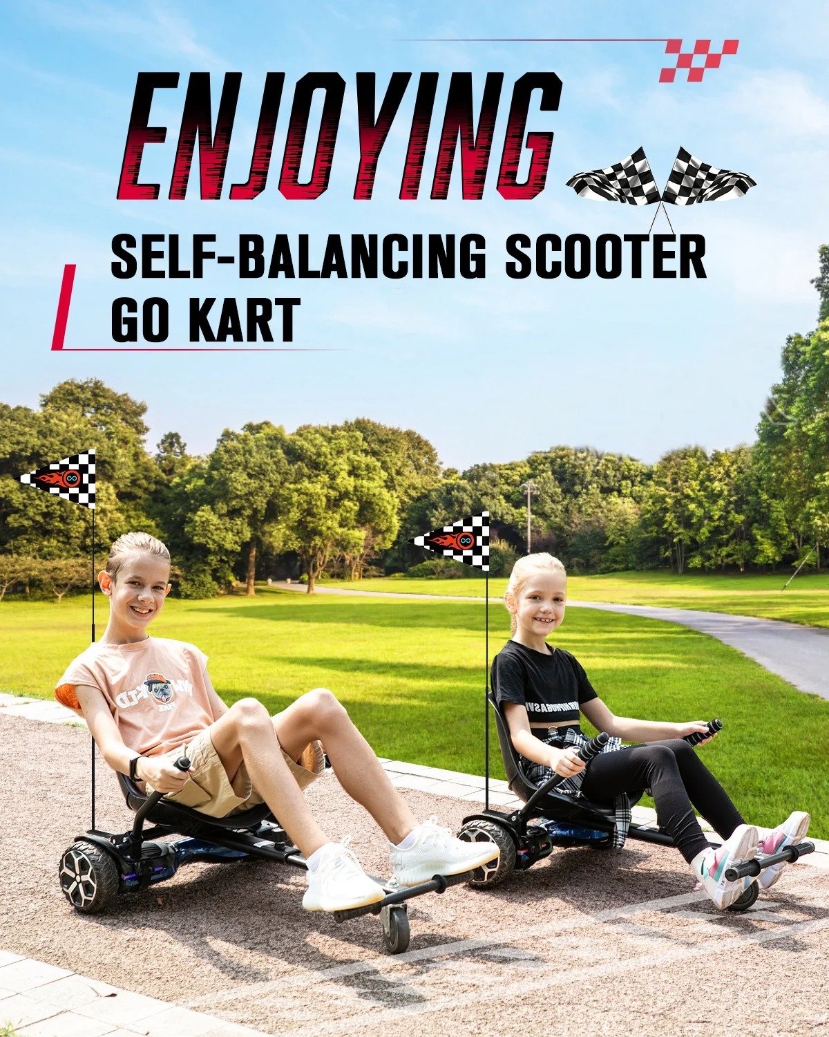 K1 Adjustable Hoverboard Kart Seat Attachment