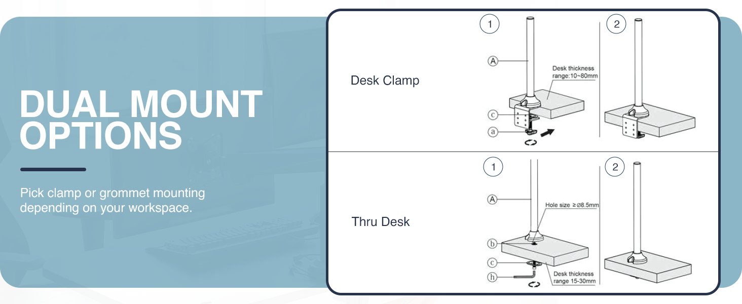 quad monitor desk mount, four screen ergonomic arm, heavy-duty 4 monitor stand, monitor VESA mount