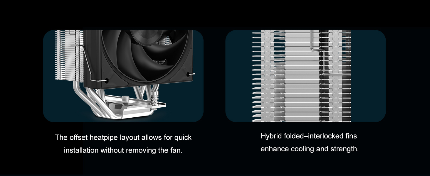 SAMA A40E Single-Tower CPU Air Cooler