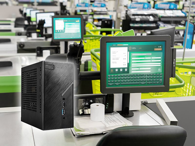 ASRock Deskmini B860W Intel Socket LGA1851 Black Barebone