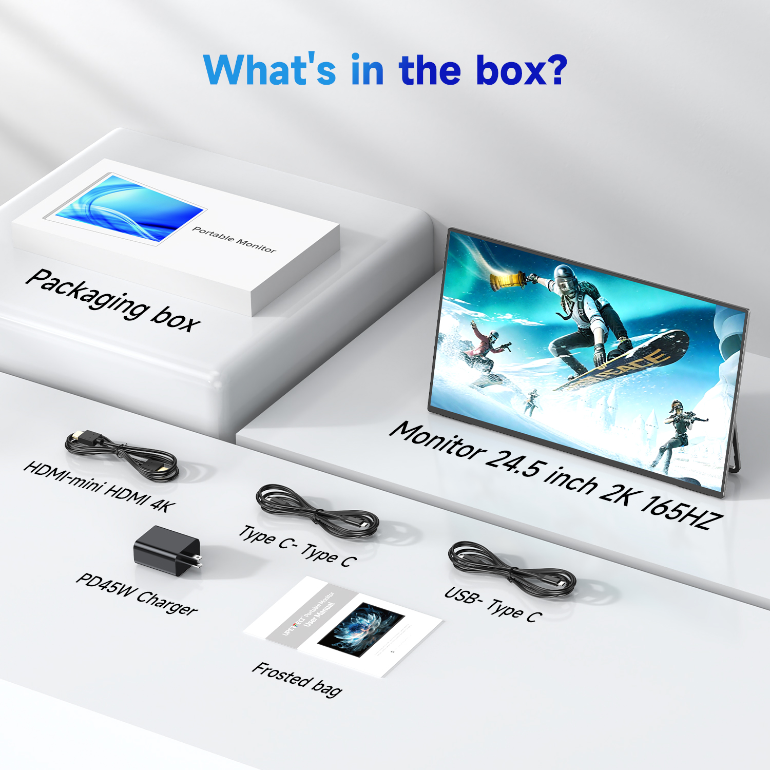 2K 165Hz Touchscreen Portable Monitor
