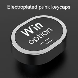 The keycaps, the main accessory of the keyboard, are handmade punk plated for a retro and stylish.