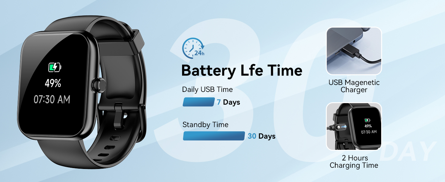 Smart Watch for Men Women, Alexa Built-in Fitness Tracker with Call Function & 1.83" HD Touchscreen,