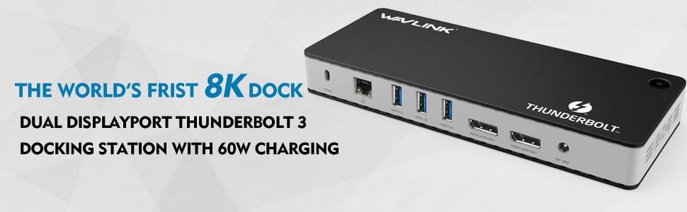 Docking Station Thunderbolt 3 USB-C 2xDP - Docking Stations Thunderbolt