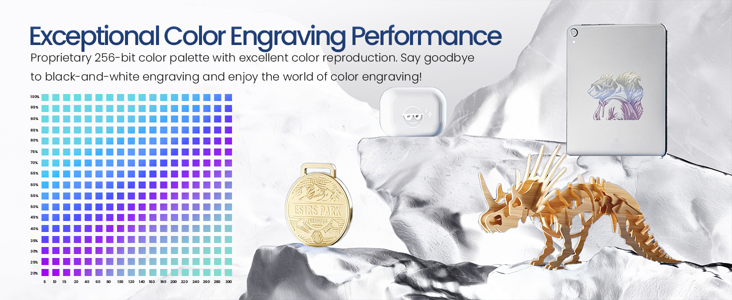 RAY5 20W: Exceptional Color Engraving Performance