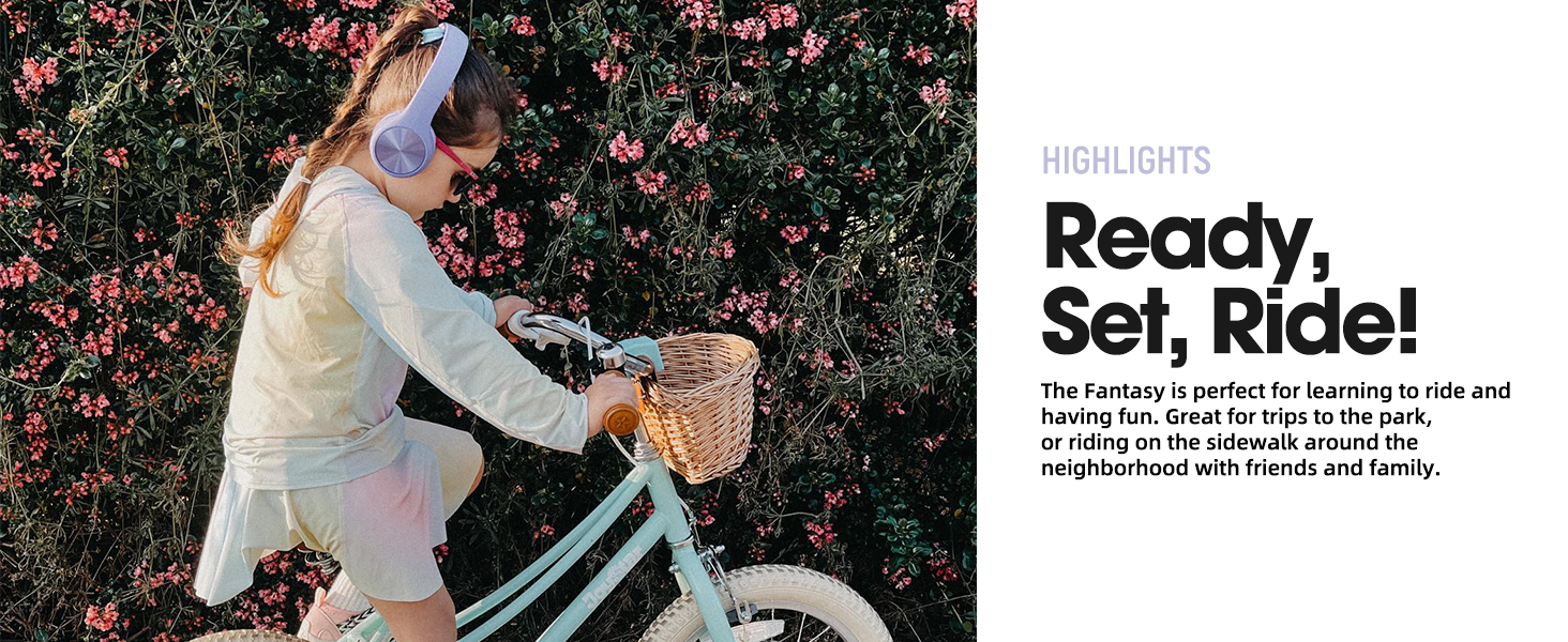 joystar kids bike boy girl children youth bicycle training wheels basket low-step frame