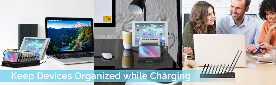 10 port charging station usb charger type c charger multiple wall charger desk 60W usb charging stat