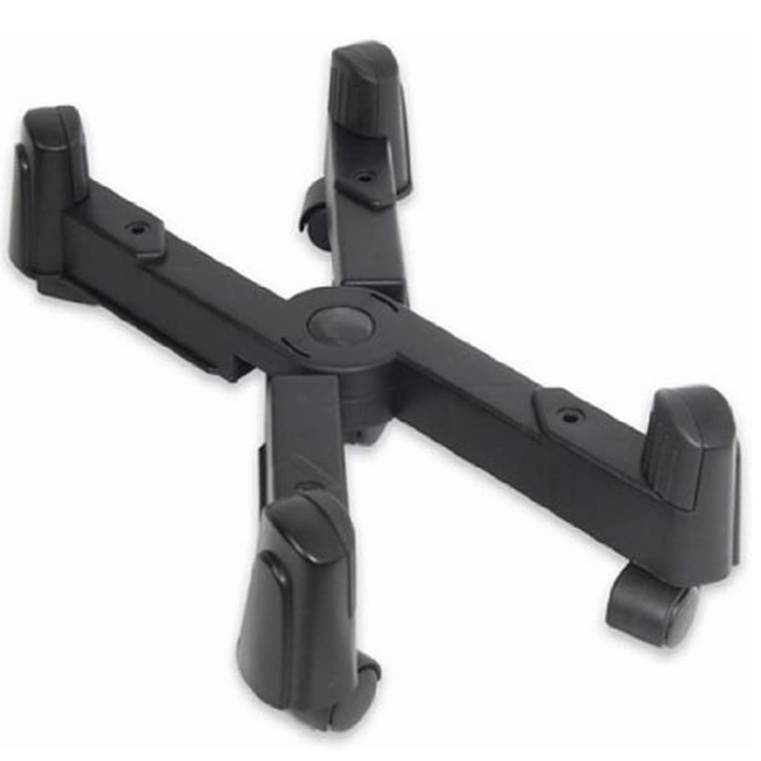 Rubber pads on clamps provide a firm grip on your PC and protects it from scratching and scuffing.