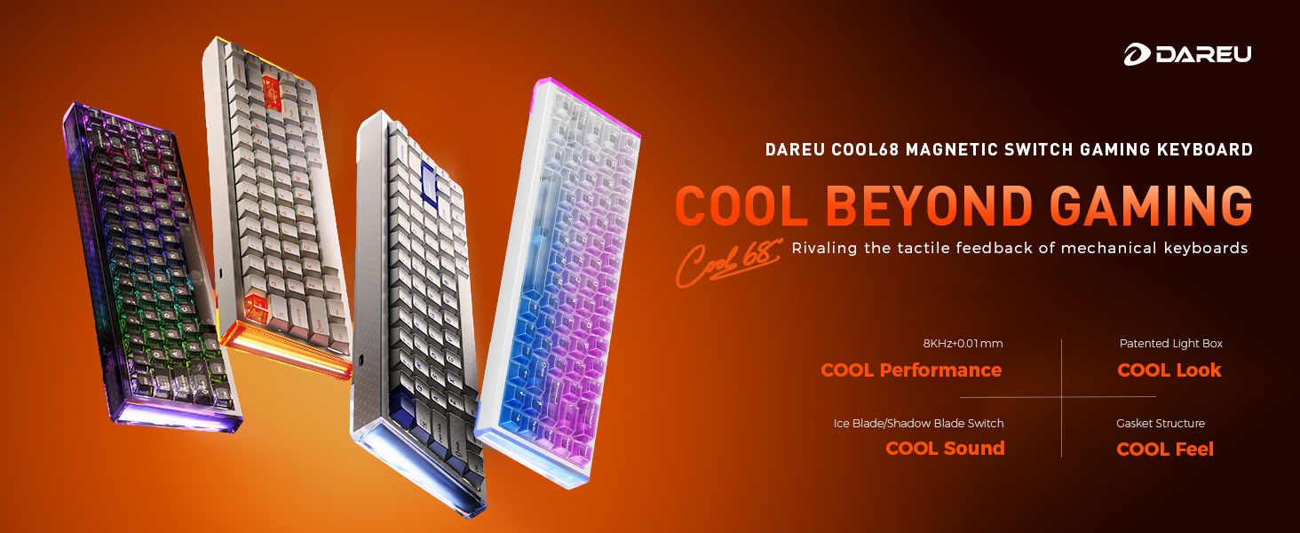 DAREU COOL68 65% Wired Gaming Keyboard