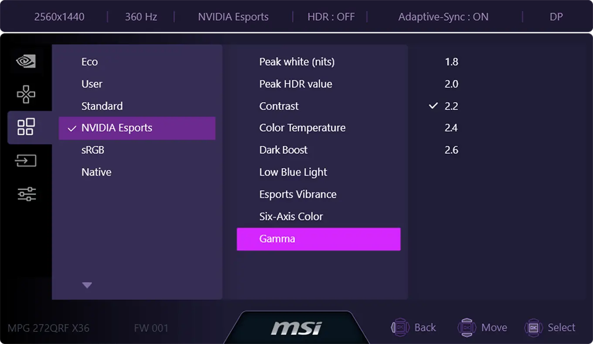 MSI MPG 272QRF X36 27” WQHD Gaming Monitor