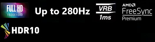 Acer Nitro KG251Q Z1biip Gaming Computer Monitor 