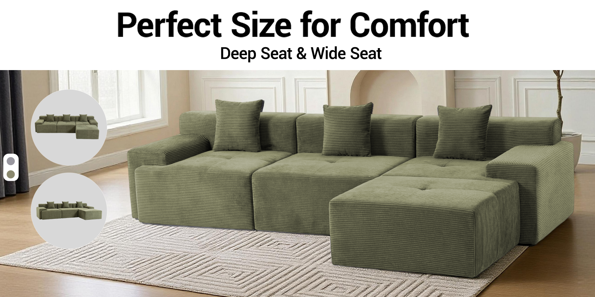 Cloud Sectional Boneless Couches