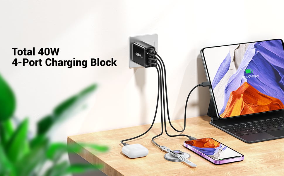 40W USB C Charger Block