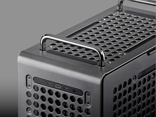 Cooler Master QUBE 540 Stardust Iron ATX Mid-Tower PC Case 