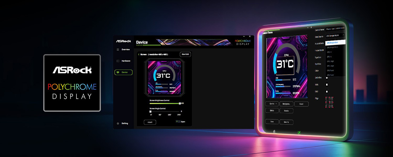 ASRock PHANTOM GAMING 360 LCD AIO Liquid Cooler