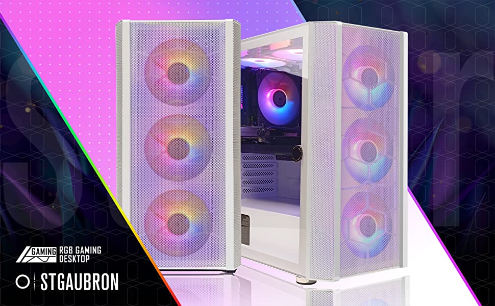 RTX 2060 Super PC STGAubron Gaming Desktop PC - Intel I7-10700F