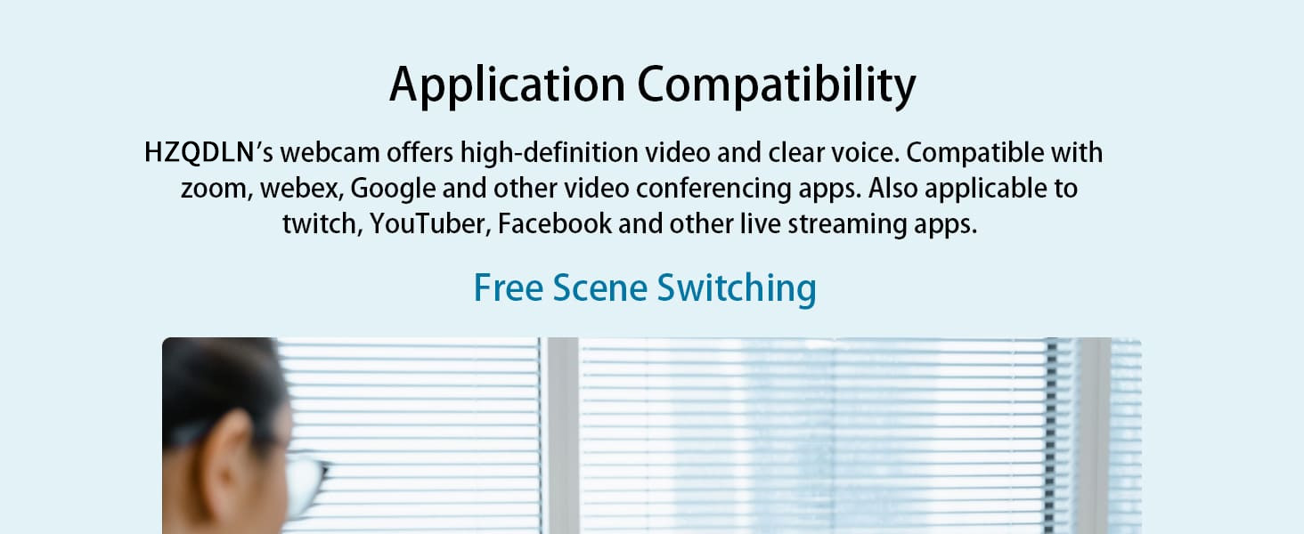 Skype, Facetime, OBS, XBOX ONE, Hangouts, Facebook, Zoom, YouTube, Twitch, Switch 2