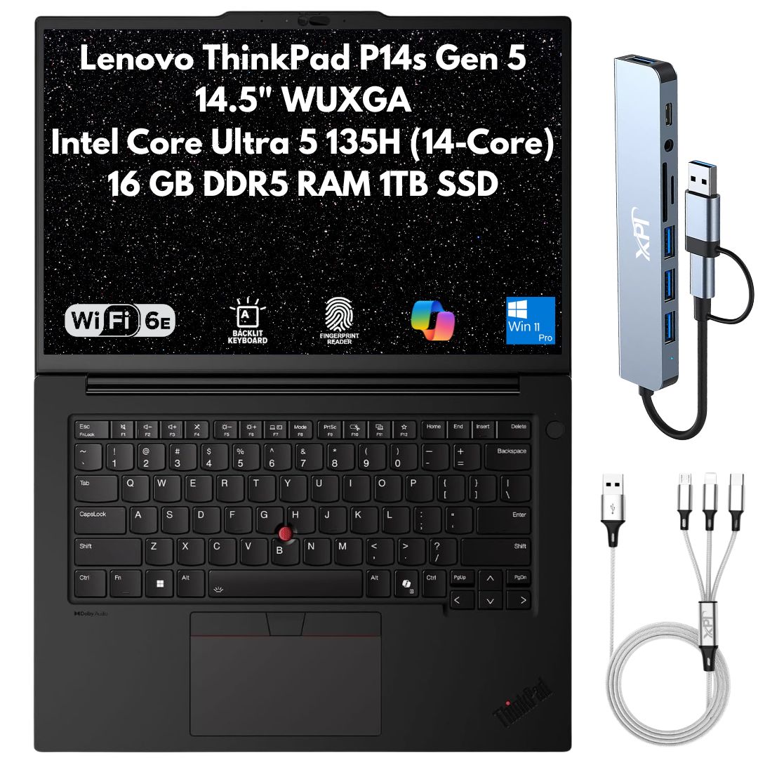 Lenovo ThinkBook 16 Gen 8 Intel Core 5 210H 16" WUXGA Fingerprint Reader Backlit Copilot Win 11 Pro