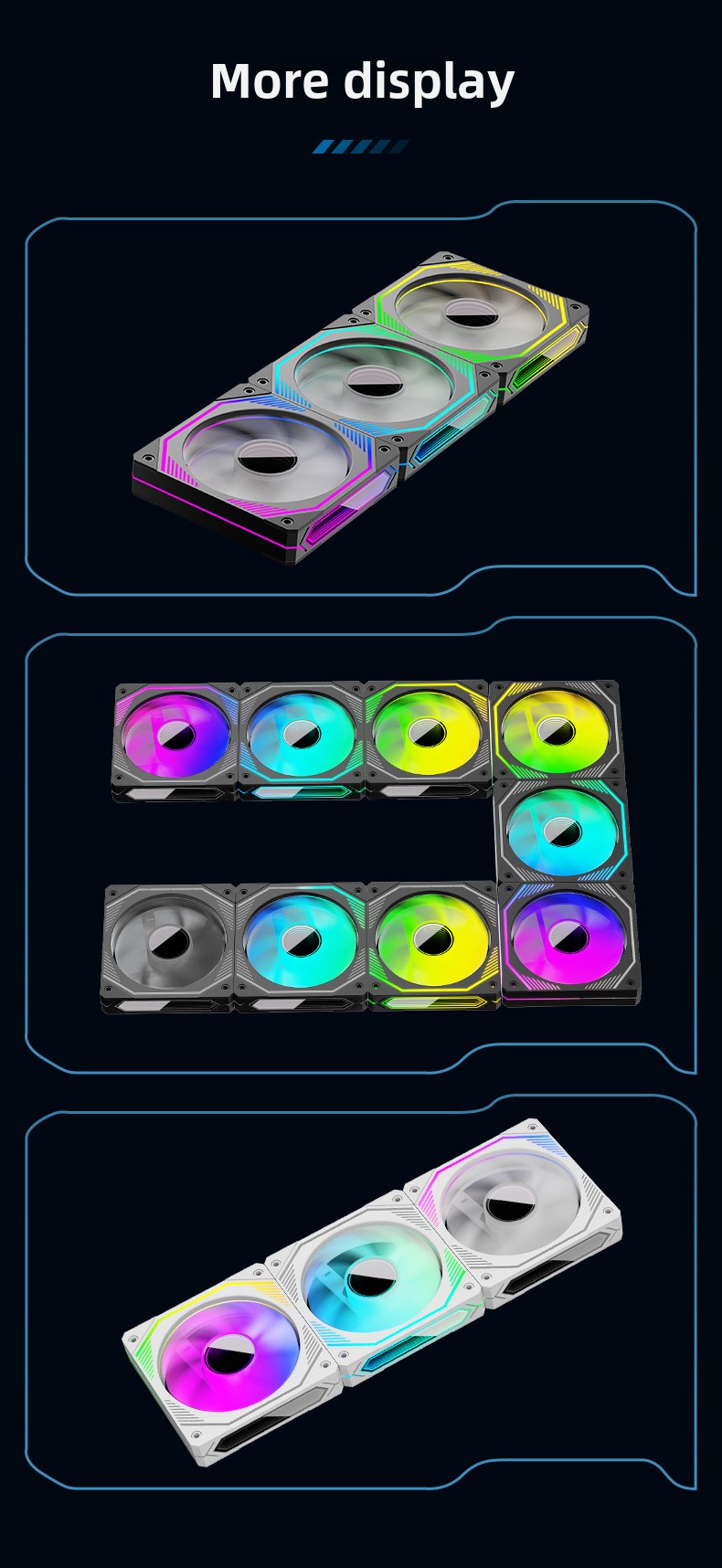 ARGB Fan,ARGB Asynchronous Computer Case Fan