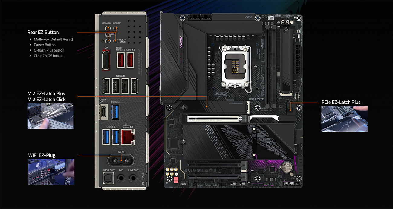 GIGABYTE Z890 AORUS ELITE DUO X Intel LGA 1851 ATX Motherboard