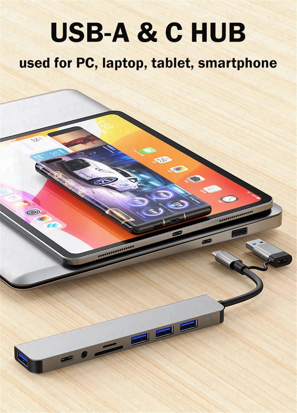 8in1 USB C Multiport Adapter