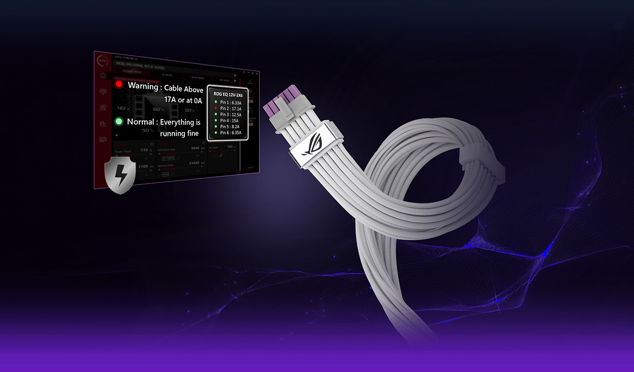 ASUS ROG Equalizer 12V-2x6 PCIe Cable